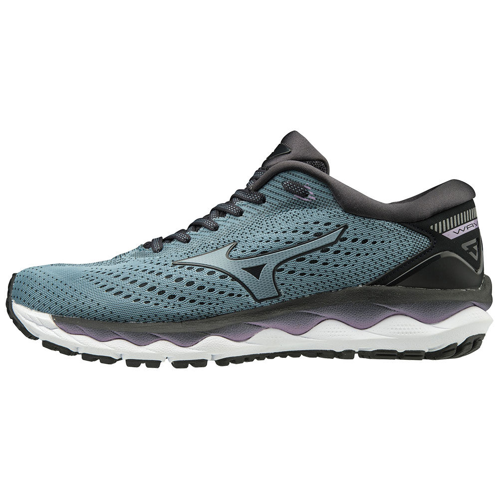 Scarpe Running Mizuno WAVE SKY 3 Donna - Blu/Nere/Argento - 95610-JNIU